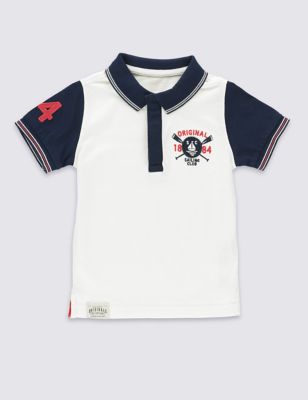 Pure Cotton Polo Shirt &#40;3 Months - 5 Years&#41;